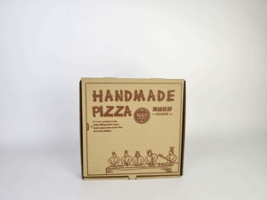 Caja de Pizza para Llevar de Papel Kraft con Logotipo Personalizado Etodevice, Contenedor de Alimentos Rectangular Corrugado Resistente al Aceite, Impresión a Color - Product Image 3