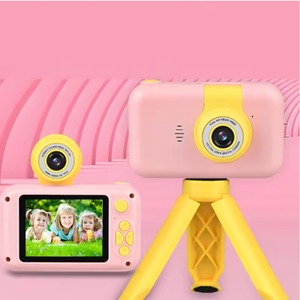 बच्चों डिजिटल कैमरा खिलौना 2.4 "ips HD स्क्रीन फ्रंट और तत्काल प्रिंट प्यारा मिनी गुलाबी माइक्रोएसडी 32 जीबी अंतर्निहित मेमोरी के साथ - Product Image 5