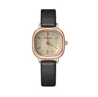 Montre de luxe pour homme, étanche 30M, verre luminescent, bracelet en cuir 14mm, boîtier en acrylique, fermoir papillon, quartz, style business