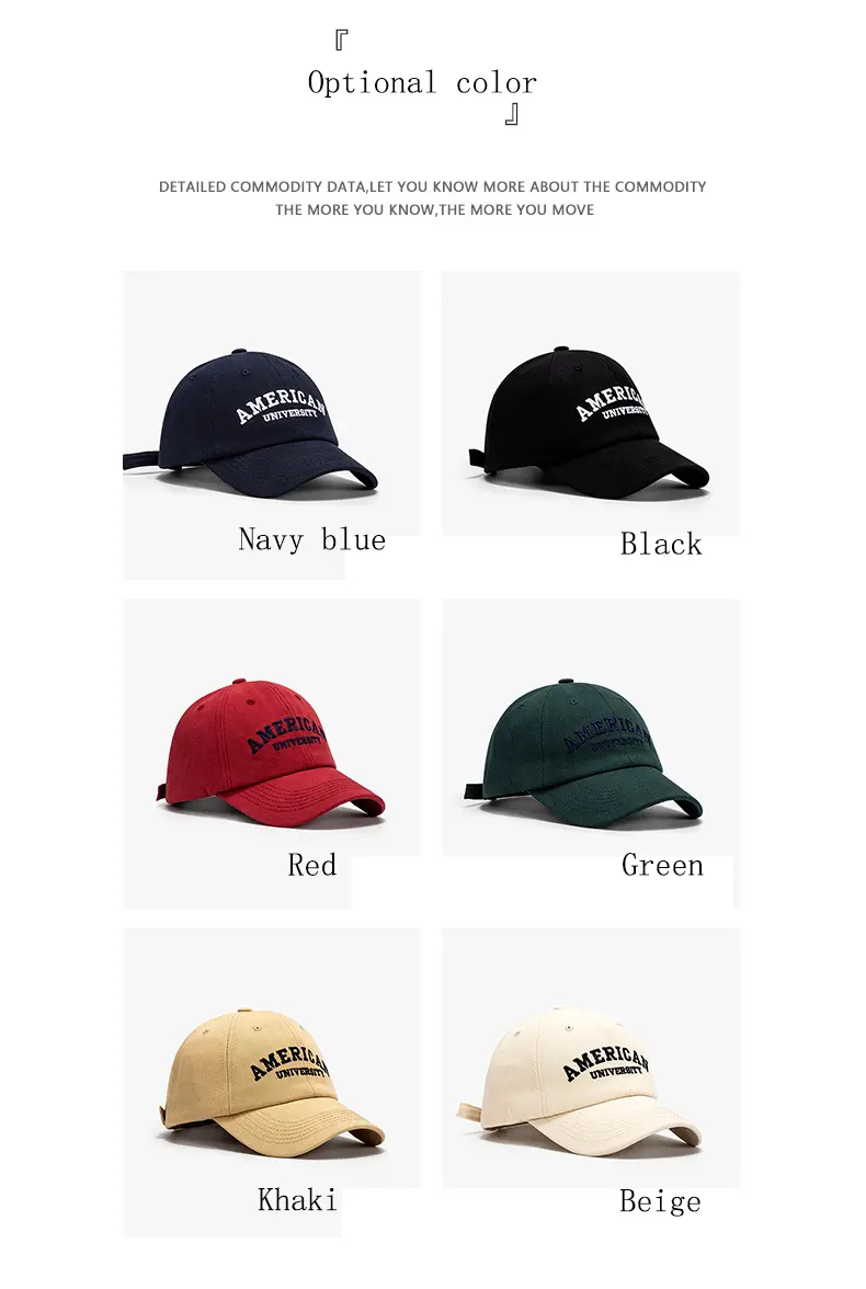 High Quality Brand Customize Logo 6 Panel Sport Baseball Cap Embroidered Custom Cap Dad Hat For Men