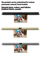 Monitor de Techo Panorámico IPS de 18.5 Pulgadas con Sistema Android, Pantalla Grande para Auto, Plegable Eléctricamente