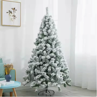 Künstlicher Weihnachtsbaum mit Warmweißem Licht, Faltbarem Ständer, für Innenräume, Feiertagsdekoration, Wohnzimmer-Deko