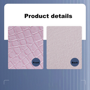 PVC da Nhà cung cấp có độ bóng cao đá mô hình chải vải chất lượng dưới rexine Faux Leather vải để làm túi placemat - Product Image 5