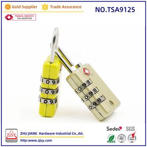 TS9125 टिकाऊ जस्ता प्लेटेड मिश्र धातु पासवर्ड एंटी-चोरी पैडलॉक मिनी यात्रा सामान लॉक - Product Image 3