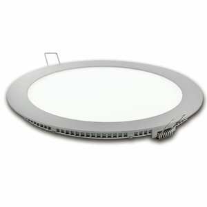 Downlight LED de 185 mm, color plata, 18 W, ideal para iluminación eficiente en espacios interiores y comerciales. - Product Image 1
