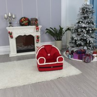 Abnehmbarer Bezug Kinder-Sofa-Sessel mit Weichschaum-Armlehnen Weihnachtsmann-Form für Wohnzimmer & Schlafzimmer