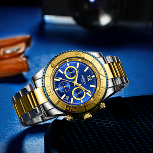 Nuevo Reloj NIBOSI 2517 <span class=keywords><strong>de</strong></span> <span class=keywords><strong>2022</strong></span>, Personalizable con Logotipo, Reloj Cronógrafo <span class=keywords><strong>de</strong></span> Lujo para Hombre con Seis Pines - Product Image 3