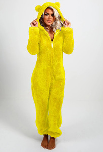 Winter Warm <strong>Pyjamas</strong> <strong>Women</strong> <strong>Fluffy</strong> Fleece Jumpsuits Sleepwear Overall Hood Sets Pajamas for <strong>Women</strong> Adult - Product Image 5