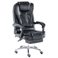 Fauteuil inclinable de bureau à domicile avec fonction de levage et de rotation, siège de patron moderne et simple pour salle d'étude, confortable pour une position assise prolongée