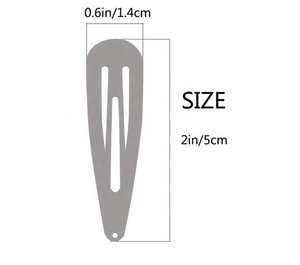 <span class=keywords><strong>MIO</strong></span> 5cm Surtido de niñas Color sólido Moda Snap Hair Clip Metal Mini Snap Hair Barrette Accesorios Niños Bb Hair Clip personalizado - Product Image 2