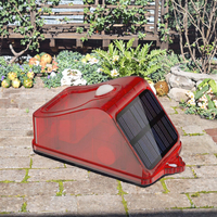 Youke - Repelente de Animales Solar de 100 dB, Alarma con Sensor de Movimiento PIR, Detección de 10 m, Exterior, Impermeable, ABS, Tuya Smart, Inalámbrico, 433 Mhz