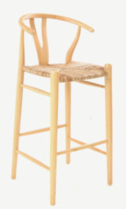 Chaise de salle à manger en bois ergonomique moderne et durable avec assise et dossier en rotin, design scandinave, meubles de salle à manger - Product Image 6