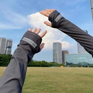 Guantes de protección solar Ice Sleeves, talla única, protección UV de seda helada para hombres, para conducir y uso al aire libre - Product Image 1
