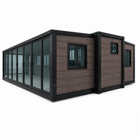 Maison conteneur préfabriquée avec un grand espace de vie, maison modulaire portable pour la résidence familiale et les projets de location