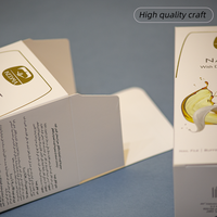 Boîte pliante personnalisée avec logo, en papier couché gaufré, pour emballage d'huiles essentielles, de maquillage et de soins de la peau, vente en gros
