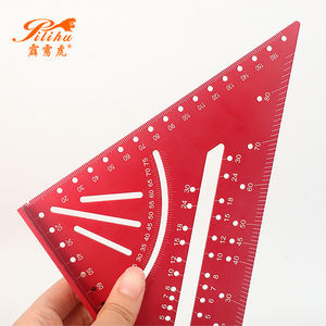 Outil de mesure et de traçage pour la <span class=keywords><strong>menuiserie</strong></span>, 2 en 1, en alliage d'aluminium de haute qualité, règle en <span class=keywords><strong>bois</strong></span>, règle triangulaire pour le travail du <span class=keywords><strong>bois</strong></span> - Product Image 4