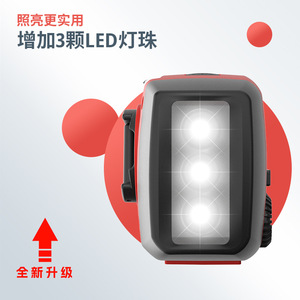 <span class=keywords><strong>Radio</strong></span> Portatile Multifunzione con Manovella Solare AM <span class=keywords><strong>FM</strong></span> WB per Emergenze e Campeggio - Product Image 3