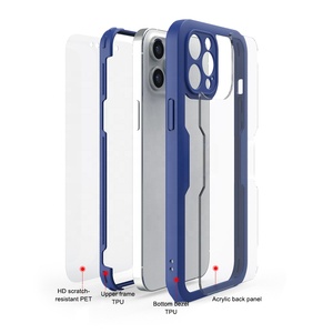 Nouveau Style 360 <span class=keywords><strong>Coque</strong></span> de téléphone de protection contre les chutes tout compris <span class=keywords><strong>avant</strong></span> et arrière pour <span class=keywords><strong>iPhone</strong></span> <span class=keywords><strong>11</strong></span> 12 1 3 14 15 16 <span class=keywords><strong>Pro</strong></span> <span class=keywords><strong>Max</strong></span> - Product Image 2