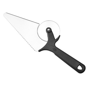 Stainless Steel Pizza Cutter Serrated Triangular Blade Multi Functional Baking Cake Spatula Tool For Pizza And Cake Cutting - Product Image 1