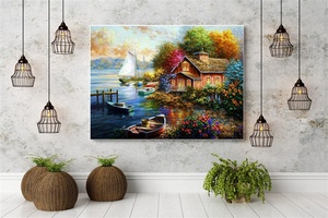 Venta caliente <span class=keywords><strong>primavera</strong></span> <span class=keywords><strong>paisajes</strong></span> 5d diamante pintura kit diamante punto mosaico arte pintura para adultos - Product Image 2