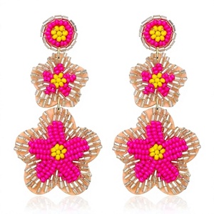 Boucles d'oreilles pendantes en forme de piment rouge, style bohème pour femmes, plaqué or, cristaux et strass, bijoux de fête, mariage, femme - Product Image 5