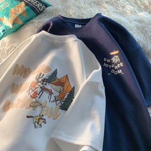 T-Shirt Semplice da Uomo Casual di Alta Qualità 230 Gsm per il 2025, Magliette Estive a Maniche Corte da Uomo di Grande Successo, <span class=keywords><strong>Polo</strong></span> T-Shirt Personalizzata in 100% Cotone - Product Image 4