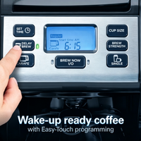 Machine à café multifonctionnelle pour la maison, minuterie programmable, réservoir d'eau de grande capacité, plusieurs options de service individuel