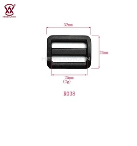 Boucle de ceinture réglable en gros, boucle en plastique à double boucle, glissière de réglage, boucle tri-glissière pour sac à dos - Product Image 2