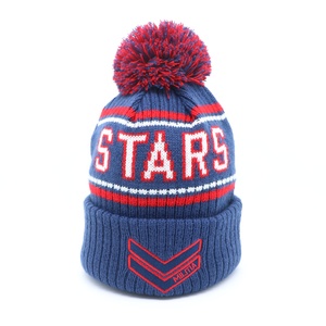 Custom len Blend Sport Men Womens Winter Bobble Hats, chất lượng cao Thick Fleece Lining Pom Pom Beanies Nhà sản xuất của - Product Image 3