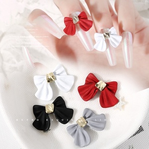 Décoration d'ongles populaire pour l'hiver : Ruban <span class=keywords><strong>rouge</strong></span>, verre, papillon 3D japonais, nœud papillon pour <span class=keywords><strong>nail</strong></span> <span class=keywords><strong>art</strong></span>, 20 pièces/sac, DIY - Product Image 1