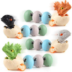 New Interactive Plastic Pull Back Dinosaur <b>Egg</b> Train Car <b>Toy</b> for Kids Ages 2-13 - Product Image 1
