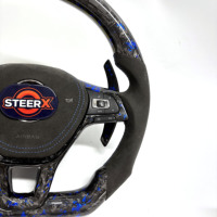 Volant en fibre de carbone / Volkswagen pour Golf 7 MK7 Passat Touareg Tiguan Polo GTD MK6 R-Line CC Jetta