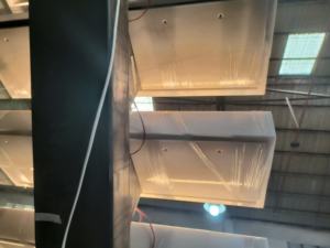 <span class=keywords><strong>Escalier</strong></span> en marbre, monolier, droit, avec éclairage LED, marches en carrelage, marches en pierre naturelle, garde-corps en verre - Product Image 5