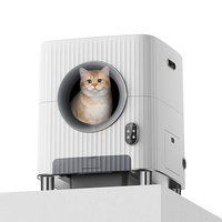 Vente en gros de nouvelles innovations Boîte à litière automatique pour chat avec fonction de reconnaissance par IA Accessoires de litière pour chat de qualité supérieure