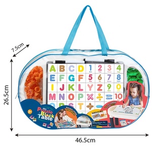 Đa Chức Năng Tự Làm Số Bảng Chữ Cái Câu Đố Khối Bảng Đồ Chơi Trẻ Em Bằng Văn Bản Và Vẽ Bảng Đồ Chơi Đặt Nhựa Đồ Chơi Học Tập Bảng - Product Image 4