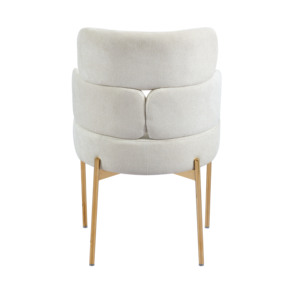 <span class=keywords><strong>Chaise</strong></span> de salle à manger de luxe en <span class=keywords><strong>tissu</strong></span> bouclé avec accoudoirs, pieds dorés modernes, fauteuil d'appoint <span class=keywords><strong>beige</strong></span>, <span class=keywords><strong>chaise</strong></span> rembourrée pour chambre à coucher - Product Image 3