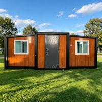 Maison modulaire pliable pour les aventures en plein air avec structure en acier durable