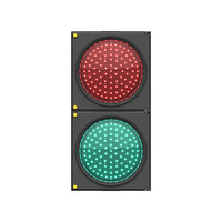 Semáforo LED de Bola Completa Rojo y Verde de 20 cm, Luz de Tráfico LED
