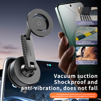 Support magnétique de téléphone pour bureau et voiture en ABS de qualité supérieure K600, rotation à 360 degrés, fixation par ventouse pour smartphones et tablettes