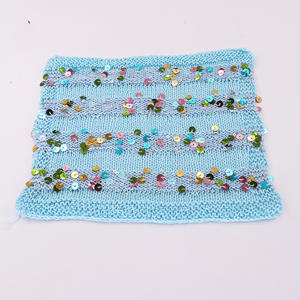 Fil à sequins teinté en pur coton, très vendu à l'international, pour le bricolage, tissage à la main, irisé, en gros et en petit, en pelote - Product Image 4