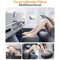 Ensemble de coussins gonflables de voyage OEM personnalisés Love Air Anime : support de jambe compensé, enveloppant, repose-cou et repose-pieds, tabouret ottoman pour avion