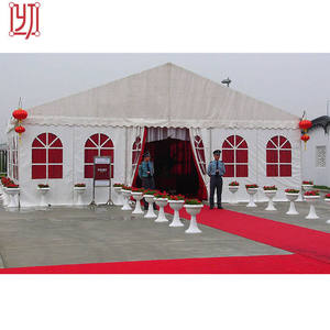 Tente de mariage à portée libre 20 x 25, 40x80, 100m x 20m, sans poteaux centraux, avec parois, utilisable comme église - Product Image 1