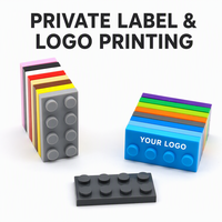 Ladrillos de Construcción Personalizados al por Mayor, Clásicos, Compatibles con OEM, Marca Privada, Cualquier Color, Piezas de Juguetes Educativos STEM al por Mayor para Niños y Adultos