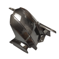 Kits de carénage de moto en fibre de carbone 100% sèche OEM, type autoclave, avec garde-boue arrière et protège-chaîne pour Kawasaki Z900 2017-2023