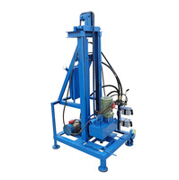 Foreuse hydraulique électrique portable à double chaîne de 160 m pour puits d'eau