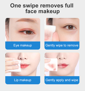 Lingettes démaquillantes en <span class=keywords><strong>coton</strong></span> féminines, fabricant OEM de marque privée, lingettes nettoyantes naturelles, douces, <span class=keywords><strong>sans</strong></span> alcool, biodégradables - Product Image 3