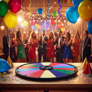 Roue de roulette effaçable à sec robuste de 24 pouces, 14 emplacements, avec marqueurs, pour jeux de société et tirages au sort - Product Image 2