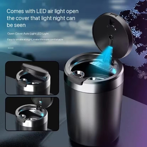 Wholesale Universal Auto Ashtray Portable Car LED Holder Cup Smokeless Interior Decor Box - Product Image 4