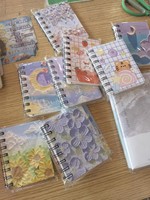 Cuaderno de Bolsillo, Mini Diario Espiral, Bloc de Notas A7, Libreta de Notas, Agenda, Bloc de Notas con Páginas Rayadas para Viajeros