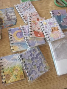 Cuaderno de bolsillo Cuaderno pequeño espiral Mini diario Bloc de notas A7 Diario Escritura Tema Memo Libro Planificador Papel rayado para viajeros - Product Image 4